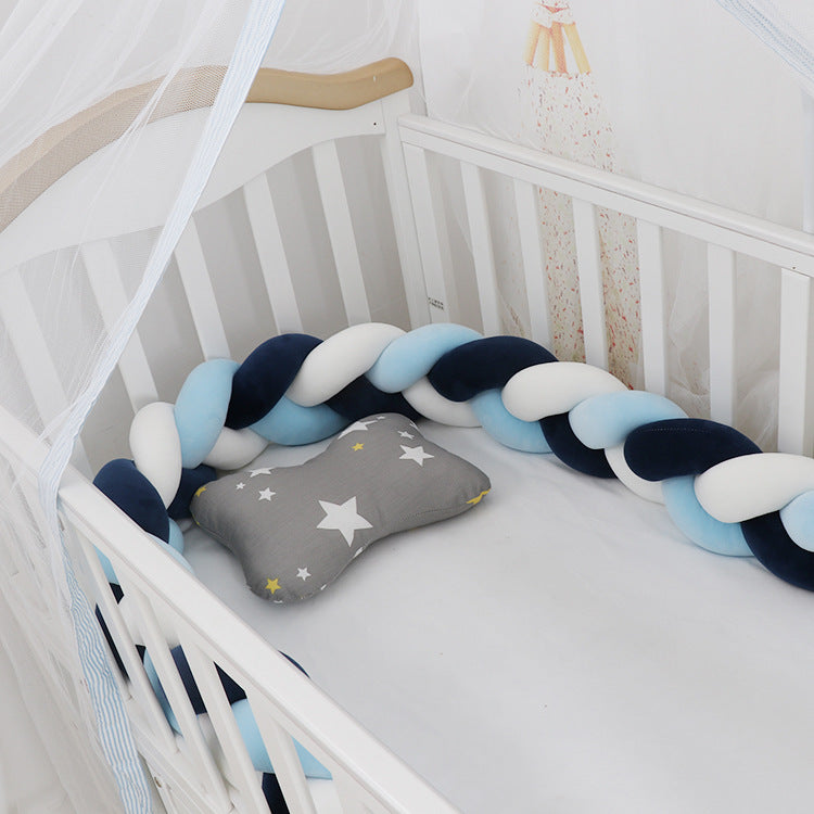 Baby Bed Bumper Braid Knot Pillow