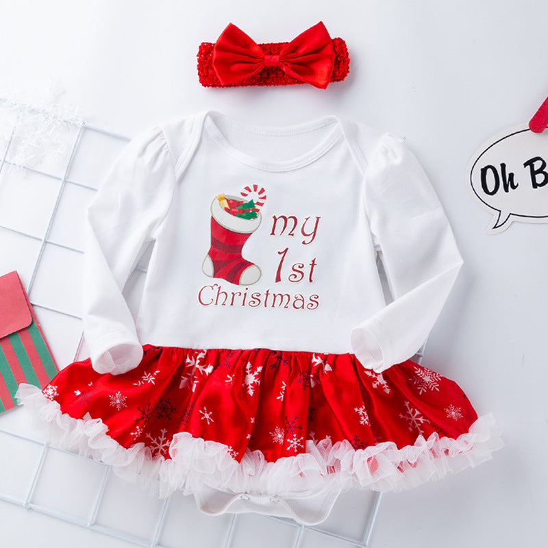 My 1st Christmas Romper