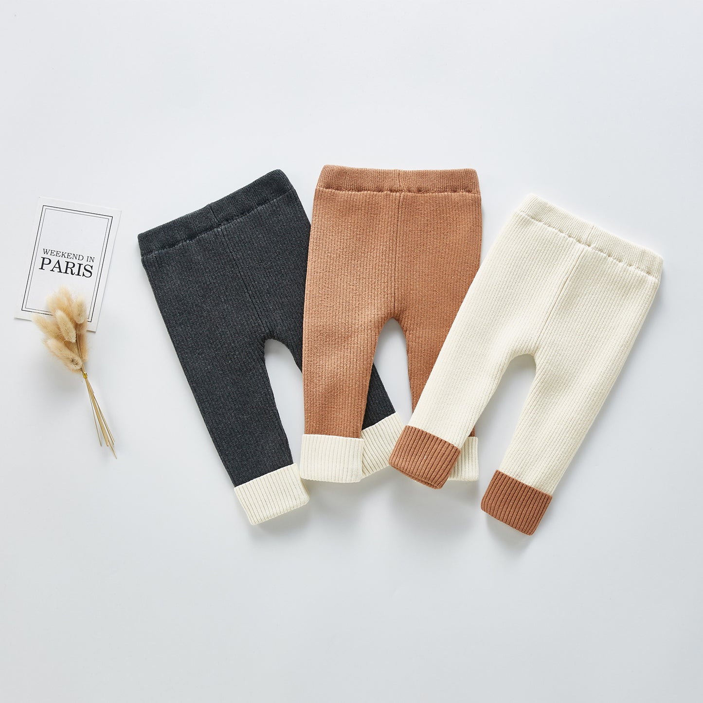 Thick legging knit pants
