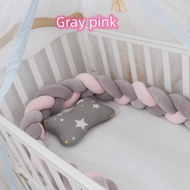 Baby Bed Bumper Braid Knot Pillow