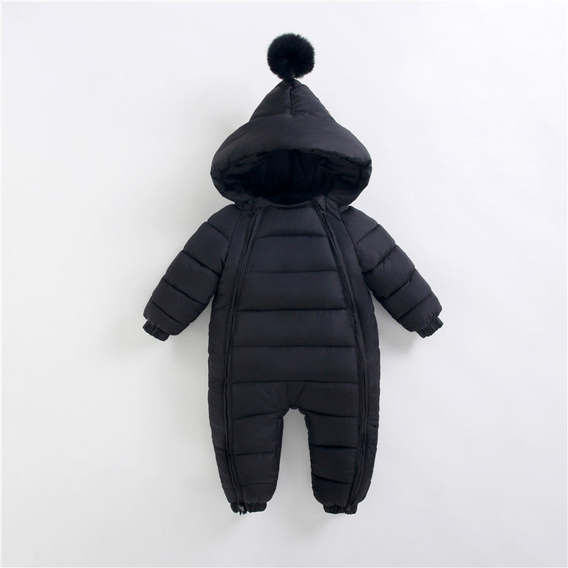 Newborn Winter Puffer Coat Romper