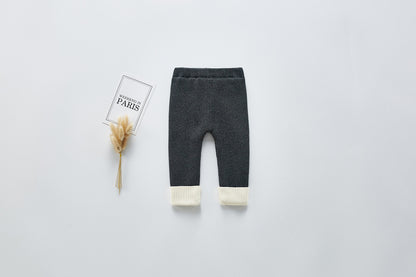 Thick legging knit pants