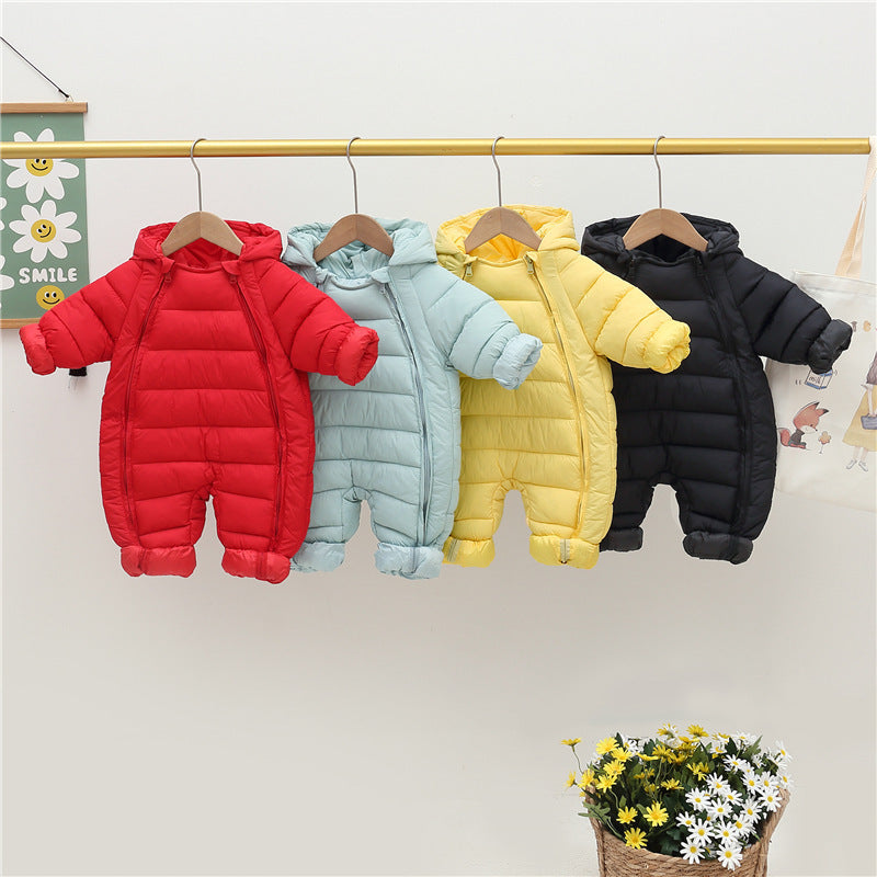 Newborn Winter Puffer Coat Romper