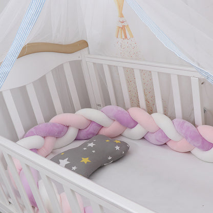 Baby Bed Bumper Braid Knot Pillow