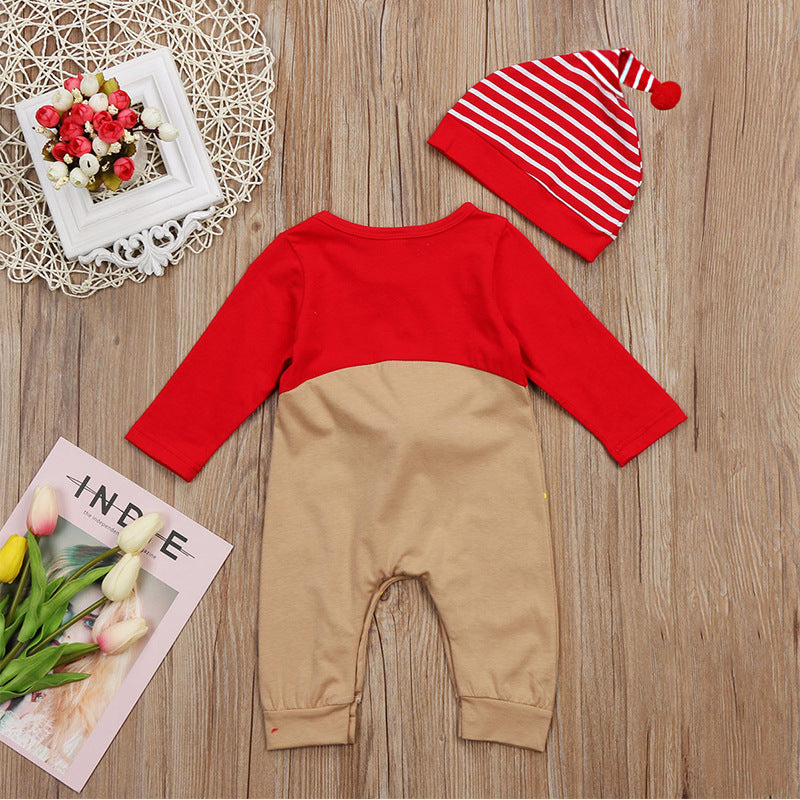 Christmas Long Sleeve Baby Jumpsuit