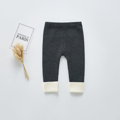 Thick legging knit pants