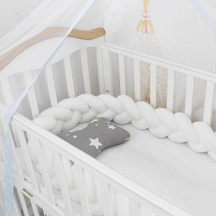 Baby Bed Bumper Braid Knot Pillow