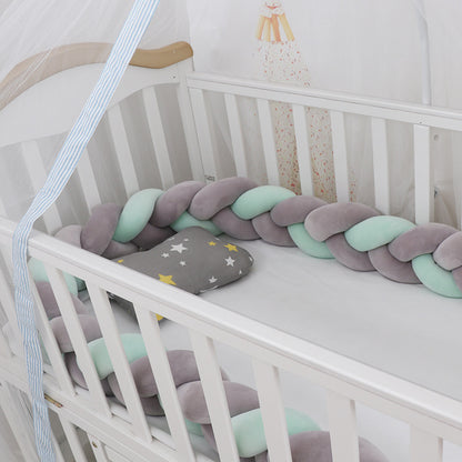 Baby Bed Bumper Braid Knot Pillow