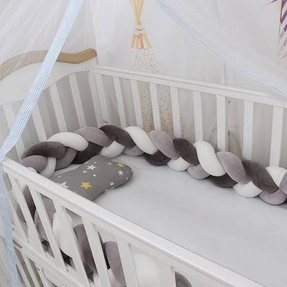Baby Bed Bumper Braid Knot Pillow