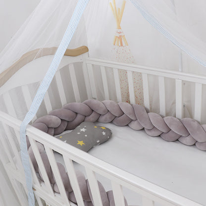 Baby Bed Bumper Braid Knot Pillow
