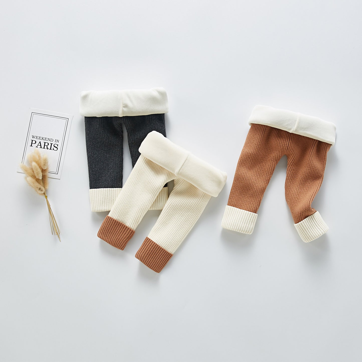 Thick legging knit pants