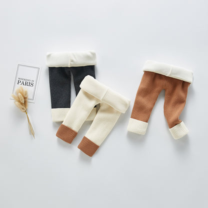 Thick legging knit pants