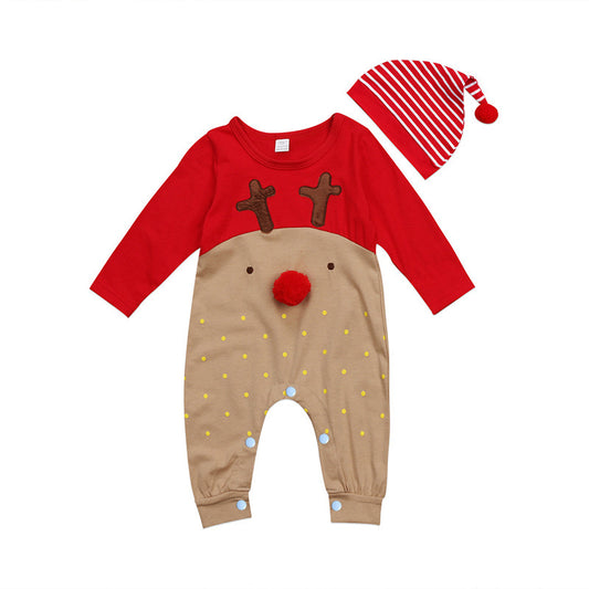 Christmas Long Sleeve Baby Jumpsuit