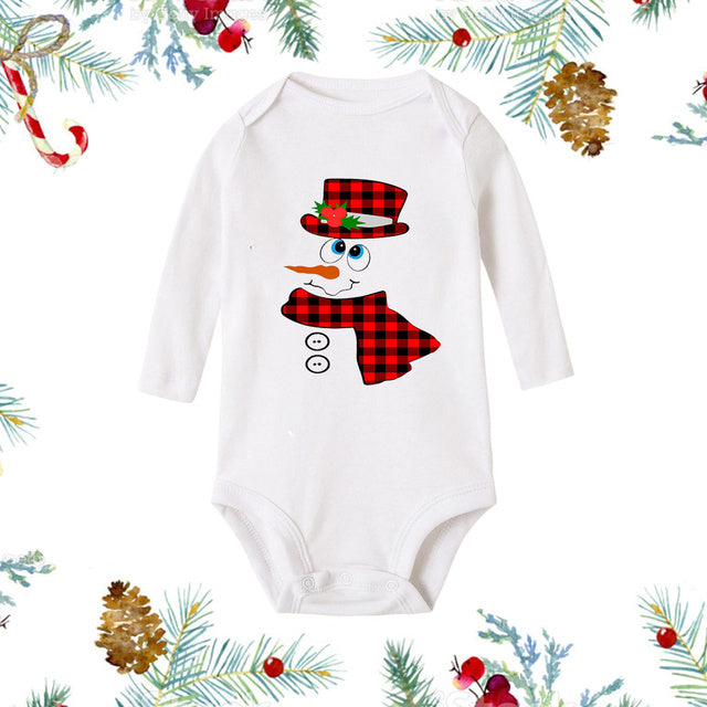 My 1st Christmas Newborn Baby White Long Sleeve Jumpsuit