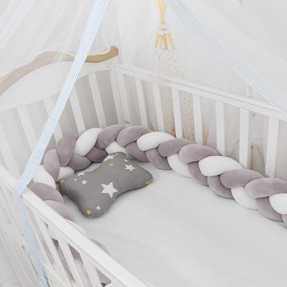 Baby Bed Bumper Braid Knot Pillow