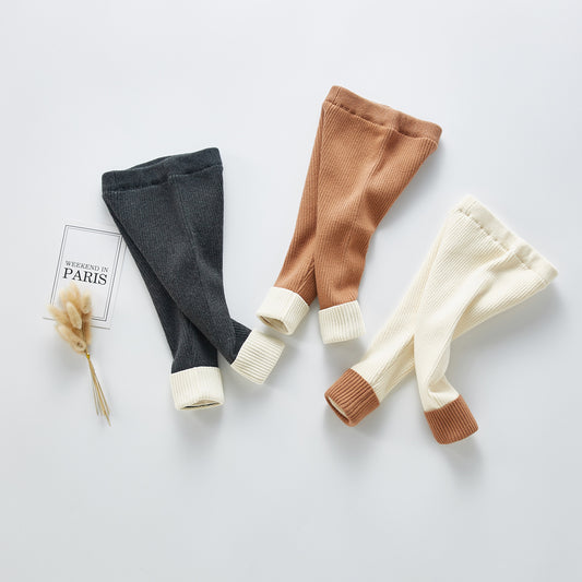 Thick legging knit pants