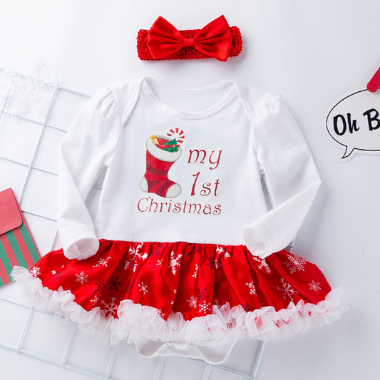 My 1st Christmas Romper