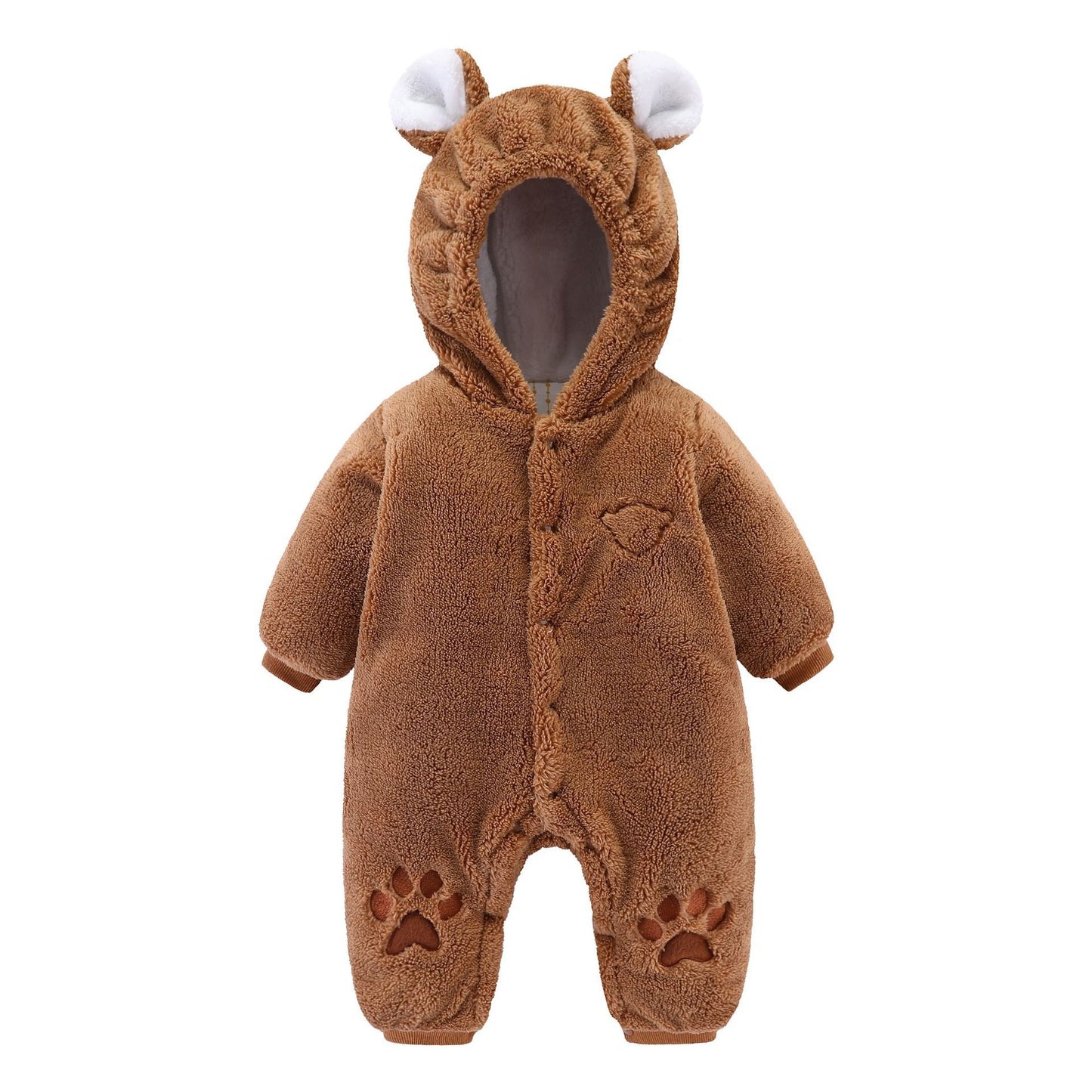 Fluffy, Quilted  Baby Romper