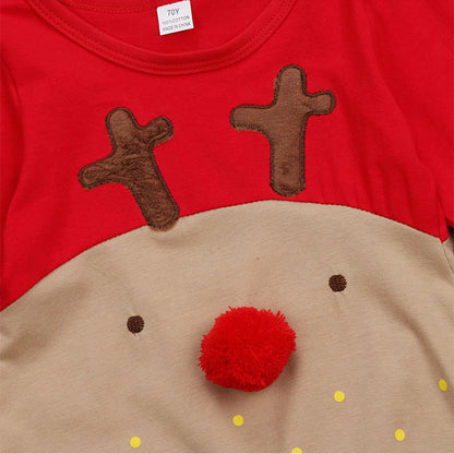 Christmas Long Sleeve Baby Jumpsuit