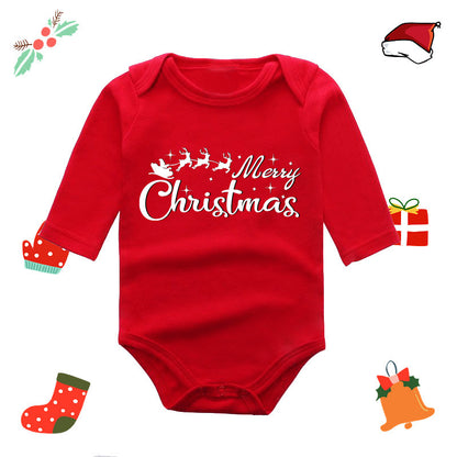 Long Sleeve Red Elk Baby Newborn Jumpsuit