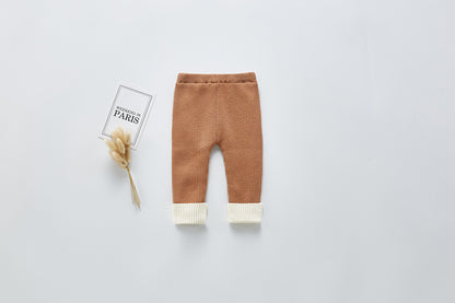 Thick legging knit pants