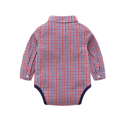 Autumn newborn baby romper baby gentleman suit