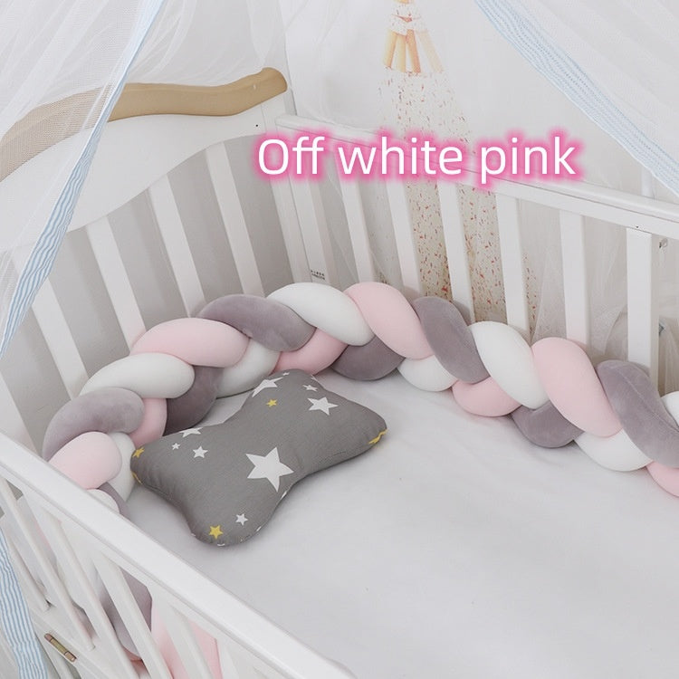 Baby Bed Bumper Braid Knot Pillow
