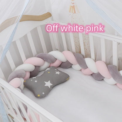 Baby Bed Bumper Braid Knot Pillow