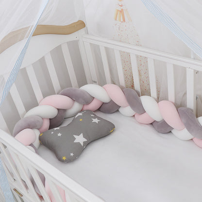 Baby Bed Bumper Braid Knot Pillow