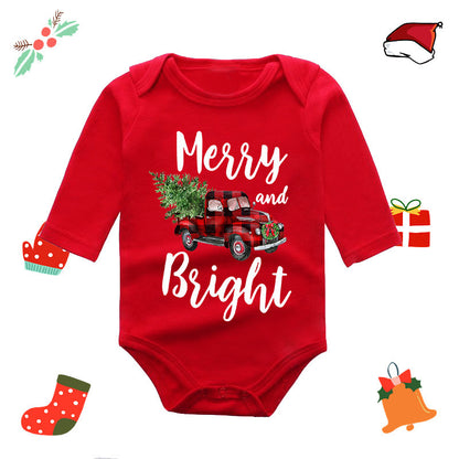 Long Sleeve Red Elk Baby Newborn Jumpsuit