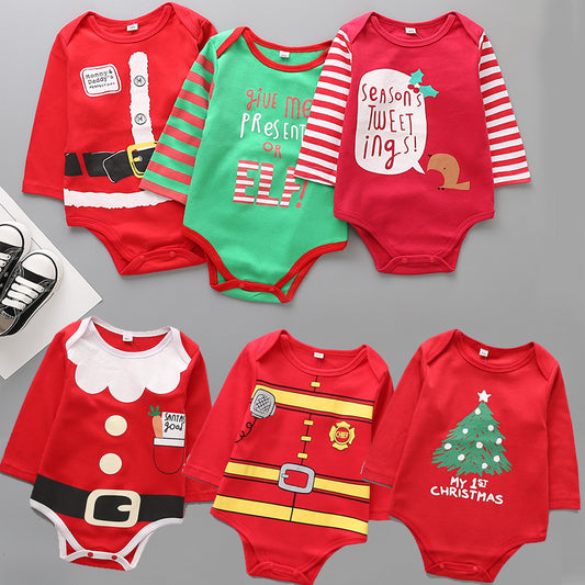 Christmas Baby Long Sleeve Jumpsuit