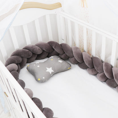 Baby Bed Bumper Braid Knot Pillow