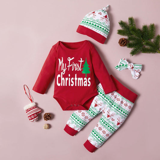 Cotton Long Sleeved Christmas Set
