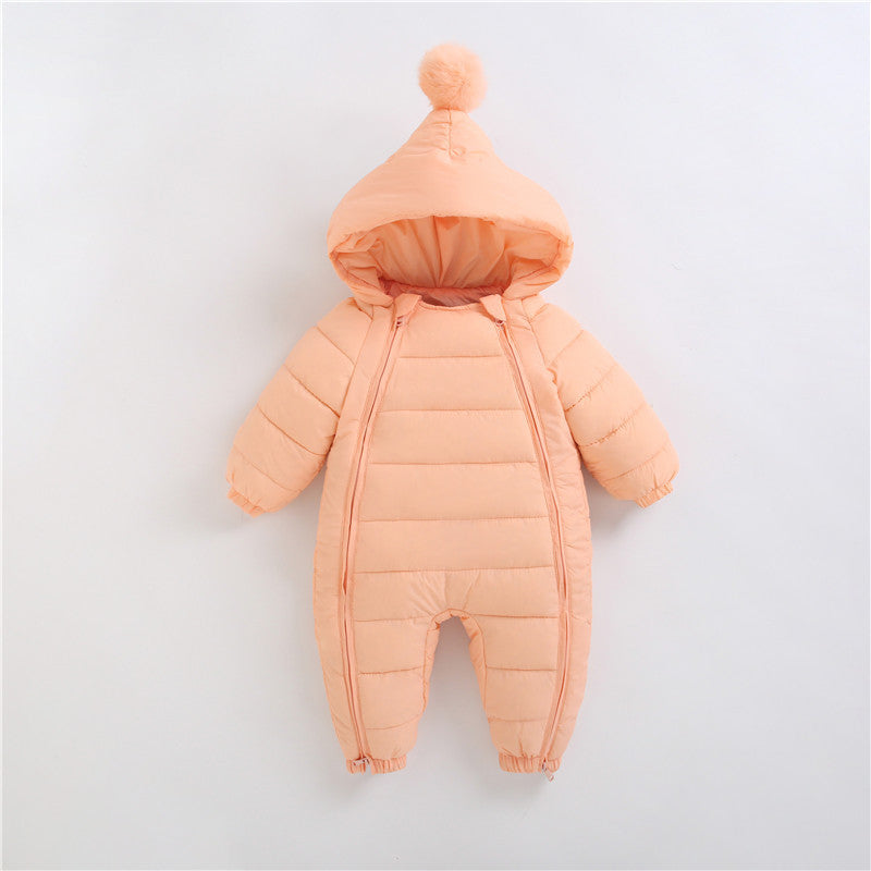Newborn Winter Puffer Coat Romper