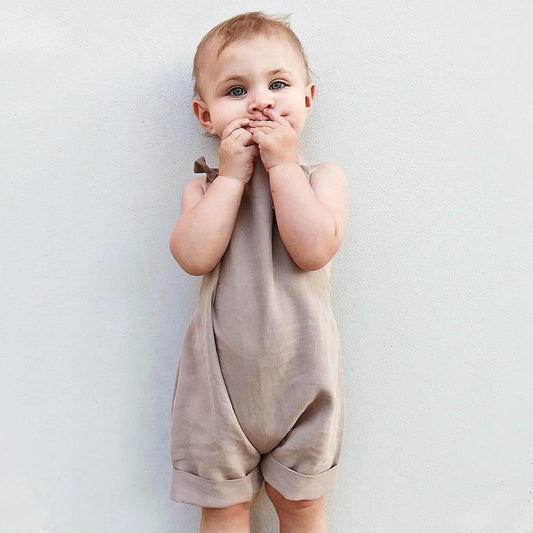 Baby Overalls Shorts Set