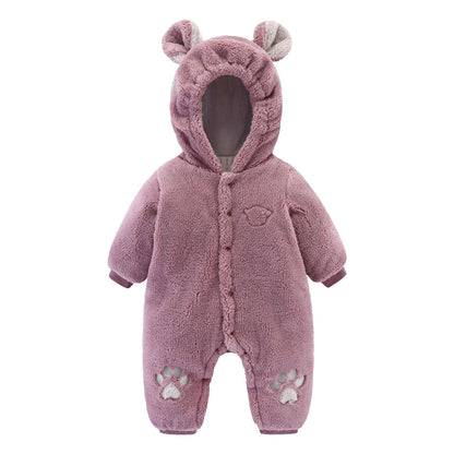 Fluffy, Quilted  Baby Romper