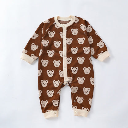 Baby Autumn Jumpsuit Knitted Bear