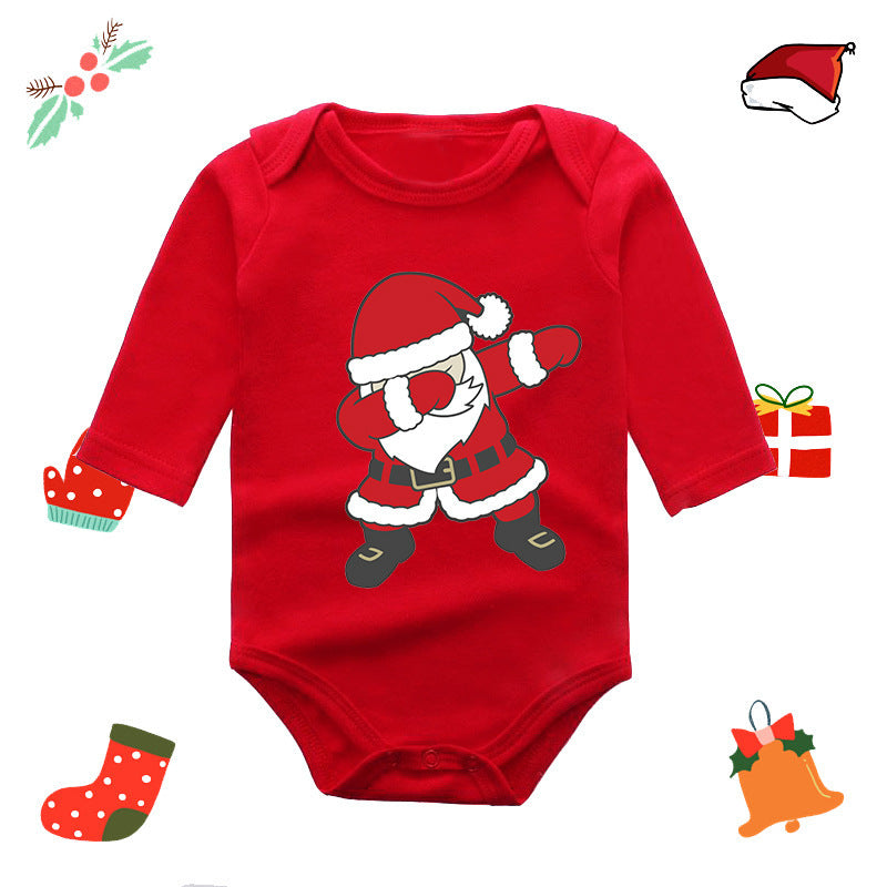 Long Sleeve Red Elk Baby Newborn Jumpsuit
