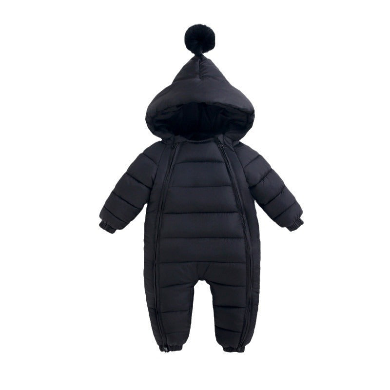 Newborn Winter Puffer Coat Romper