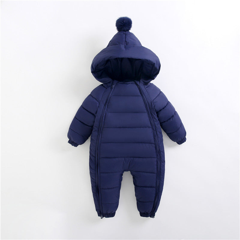 Newborn Winter Puffer Coat Romper