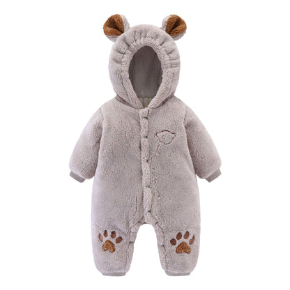 Fluffy, Quilted  Baby Romper