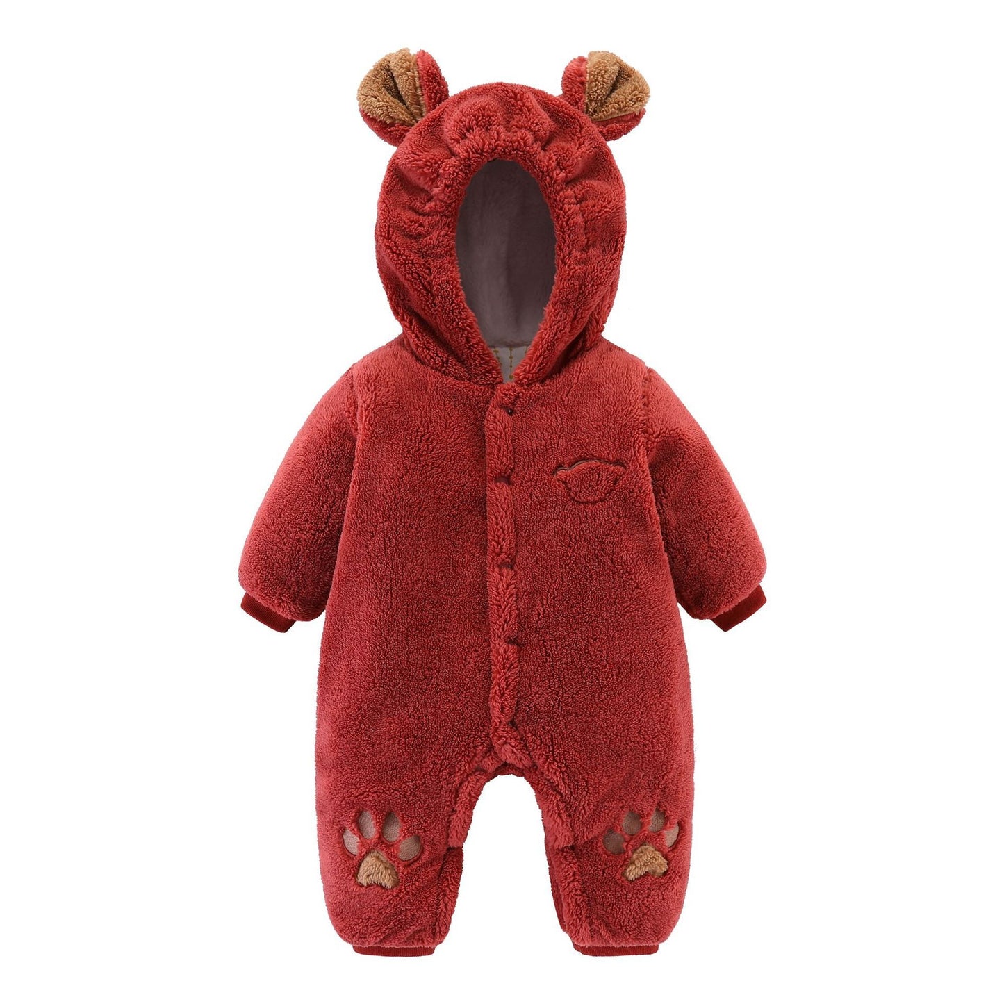 Fluffy, Quilted  Baby Romper